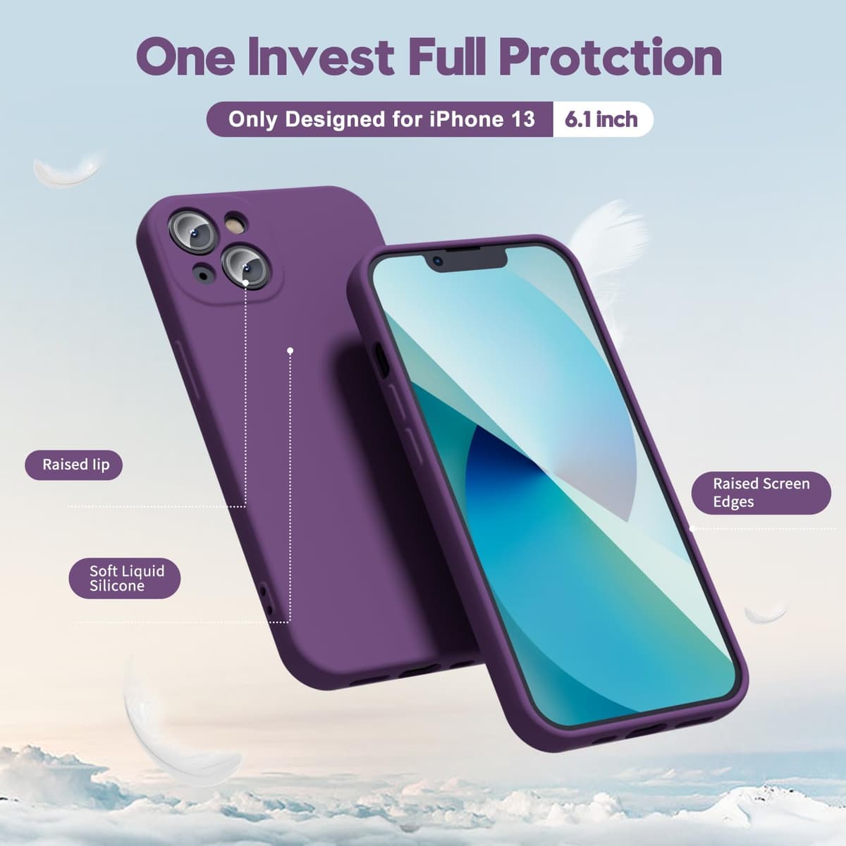 oakxco for iPhone 17 Pro Max Phone Case Liquid Silicone, Cute Thin Slim Grip Soft Rubber Gel for Women Men, Smooth Matte TPU Plain Solid Color Girly Simple Case with Camera Cover, Light Pink — view 2028