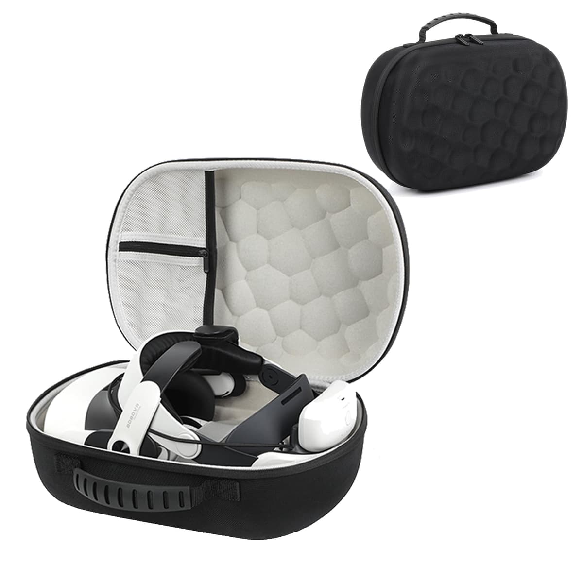 YipuVR Funda RíGida de Transporte de Eva para Meta Quest 3/3S, Compatible con Accesorios de Auriculares Quest 3S, A Prueba de Golpes, Impermeable, Forro Suave para Viajes y Almacenamiento En