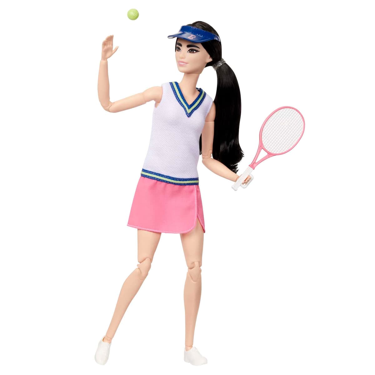 Barbie Tú Puedes ser Made to Move Jugadora de Tenis Muñeca asiática Profesiones con Accesorios, Juguete +3 años (Mattel HKT73) — view 5