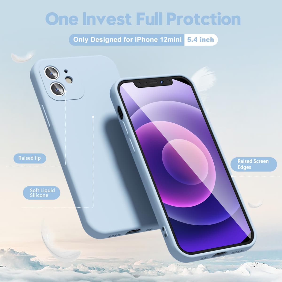 oakxco for iPhone 17 Pro Max Phone Case Liquid Silicone, Cute Thin Slim Grip Soft Rubber Gel for Women Men, Smooth Matte TPU Plain Solid Color Girly Simple Case with Camera Cover, Light Pink — view 395