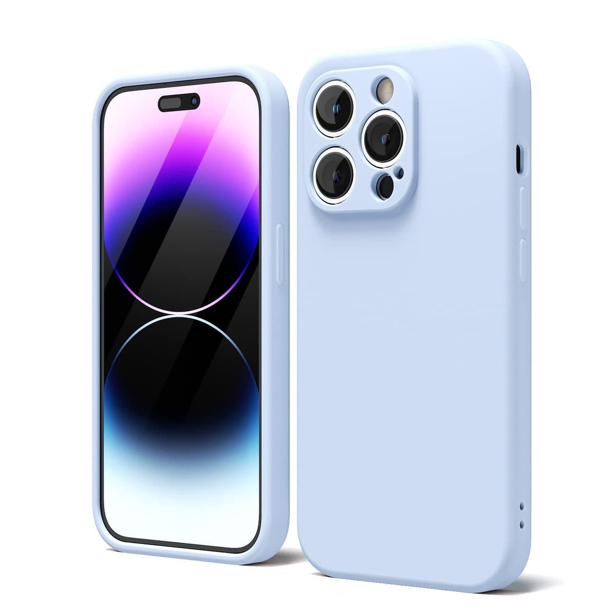 oakxco for iPhone 17 Pro Max Phone Case Liquid Silicone, Cute Thin Slim Grip Soft Rubber Gel for Women Men, Smooth Matte TPU Plain Solid Color Girly Simple Case with Camera Cover, Light Pink — view 603