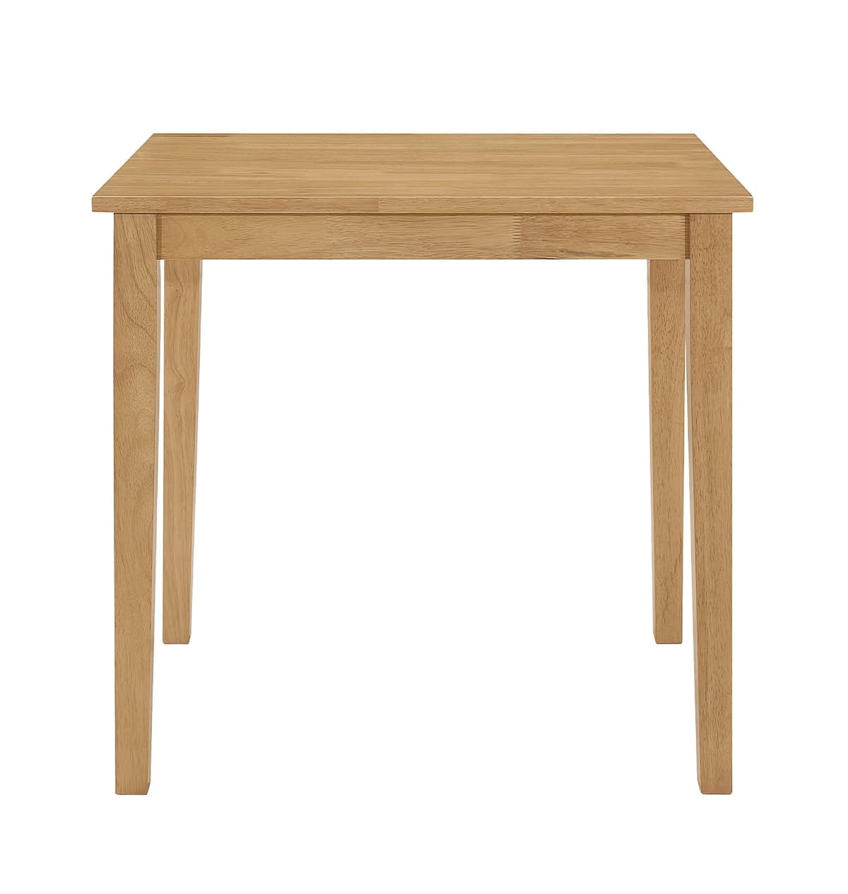 Hallowood Furniture Ledbury Small Rectangular Light Oak Kitchen Table, Wooden & Space-Saving Dining Table for Home, Kitchen, Offices, Apartments and Cafe (80cm)