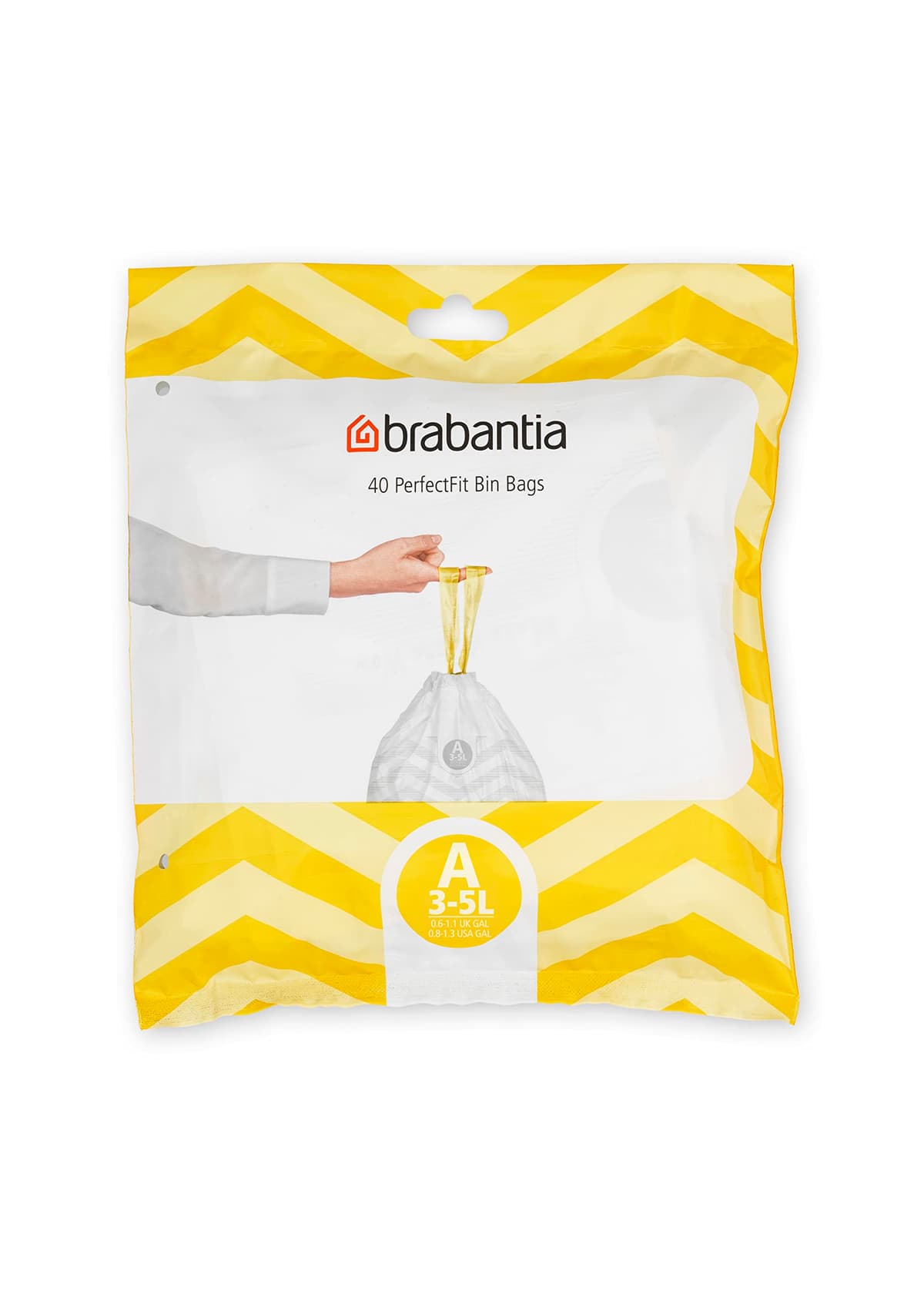 Brabantia Bolsas de Basura PerfectFit (Código L/40-45L) Extra Resistentes Bolsas con cinta de cierre (40 Bolsas) — view 10