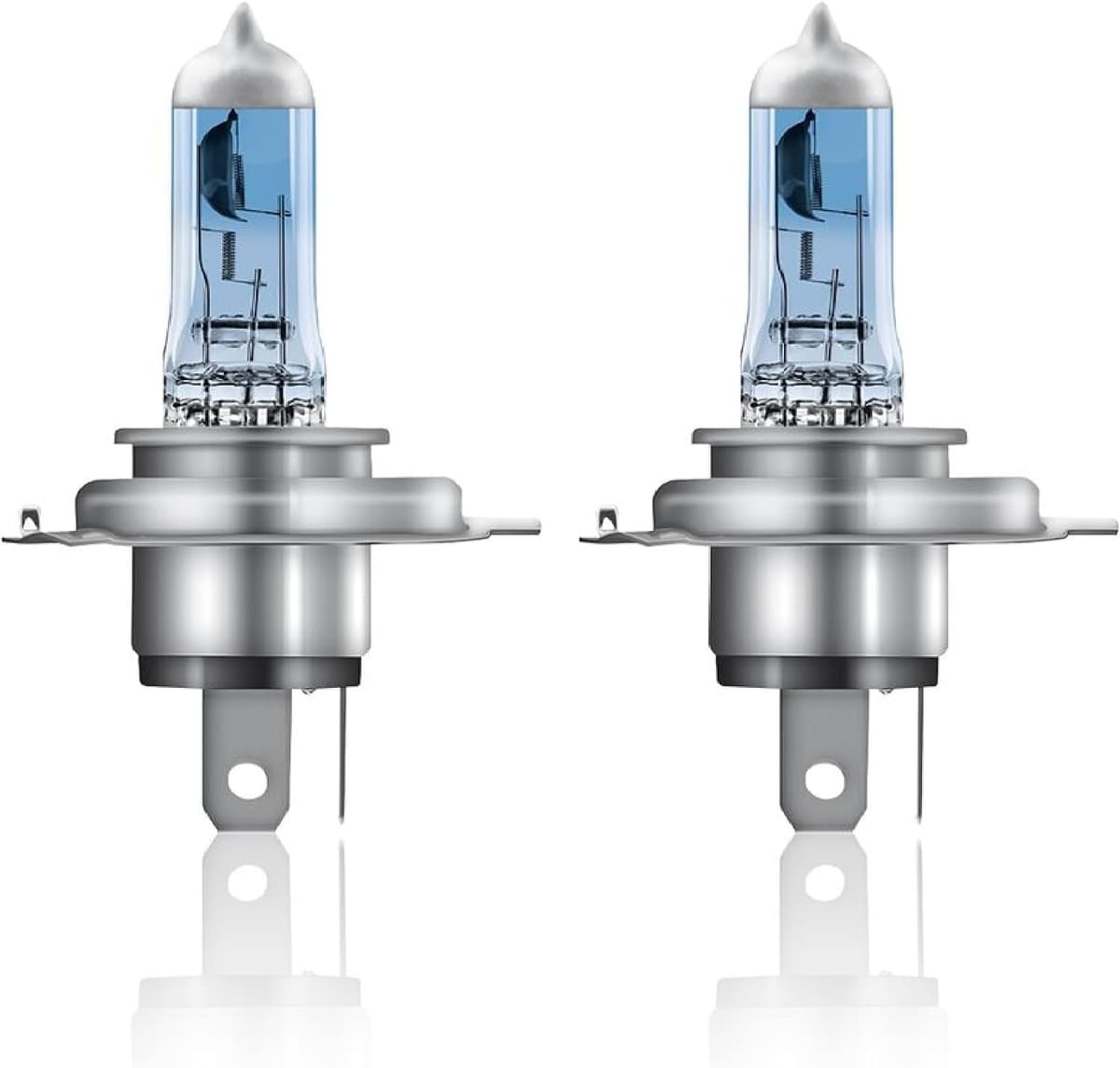 OSRAM COOL BLUE INTENSE H4, +100% más de brillo, hasta 5.000K, lámpara de faro halógena, aspecto LED, caja plegable colgante (2 lámparas) 2 Lamps H4