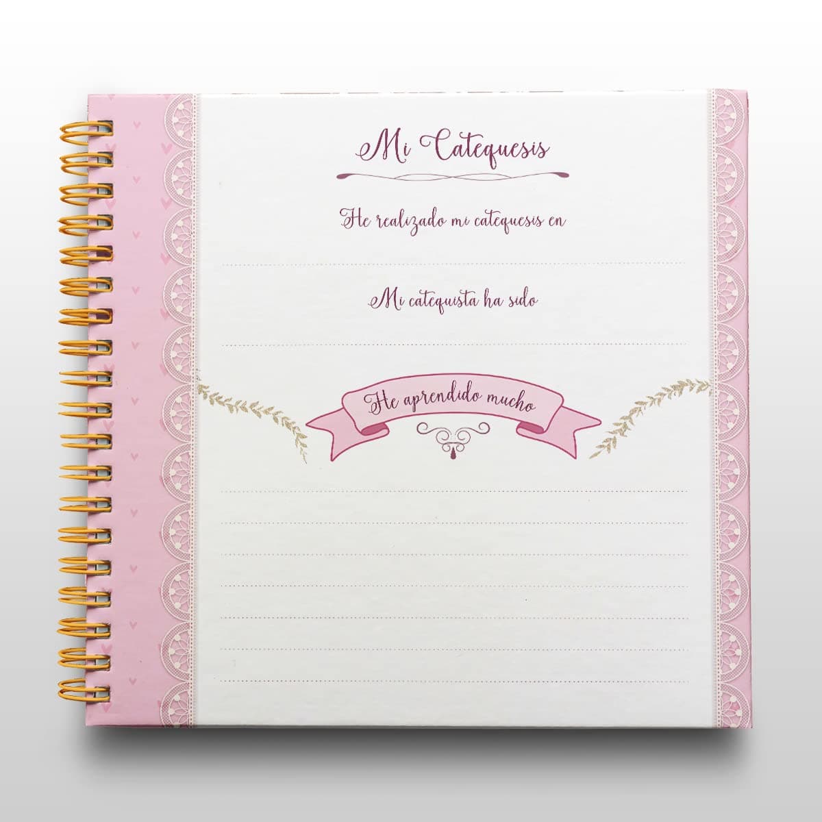Libro de Firmas Comunión Niña Personalizado - Tamaño 25 x 21 cm. Personalización del Álbum en Portada Foto y Nombre. 60 páginas impresas a color. ONEPERSONAL — view 4