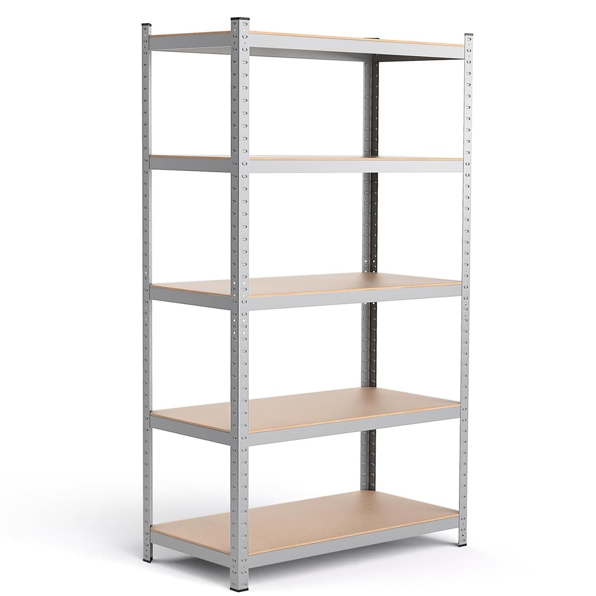 Estanterías Almacenaje Pesadas de 5 Niveles, Armazón de Acero, Carga Total de 875 kg, Dimensiones 180x90x40 cm, Montaje Rápido, Diseño Ajustable, Apt para Garaje, Almacén y Trastero