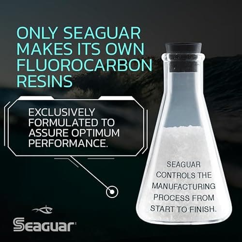 Seaguar STS Trout & Steelhead, Strong and Highly Abrasion Resistant, Premium, 100% Fluorocarbon Performance Leader Material, Virtually Invisible, Clear, 8lb 100yd — view 4