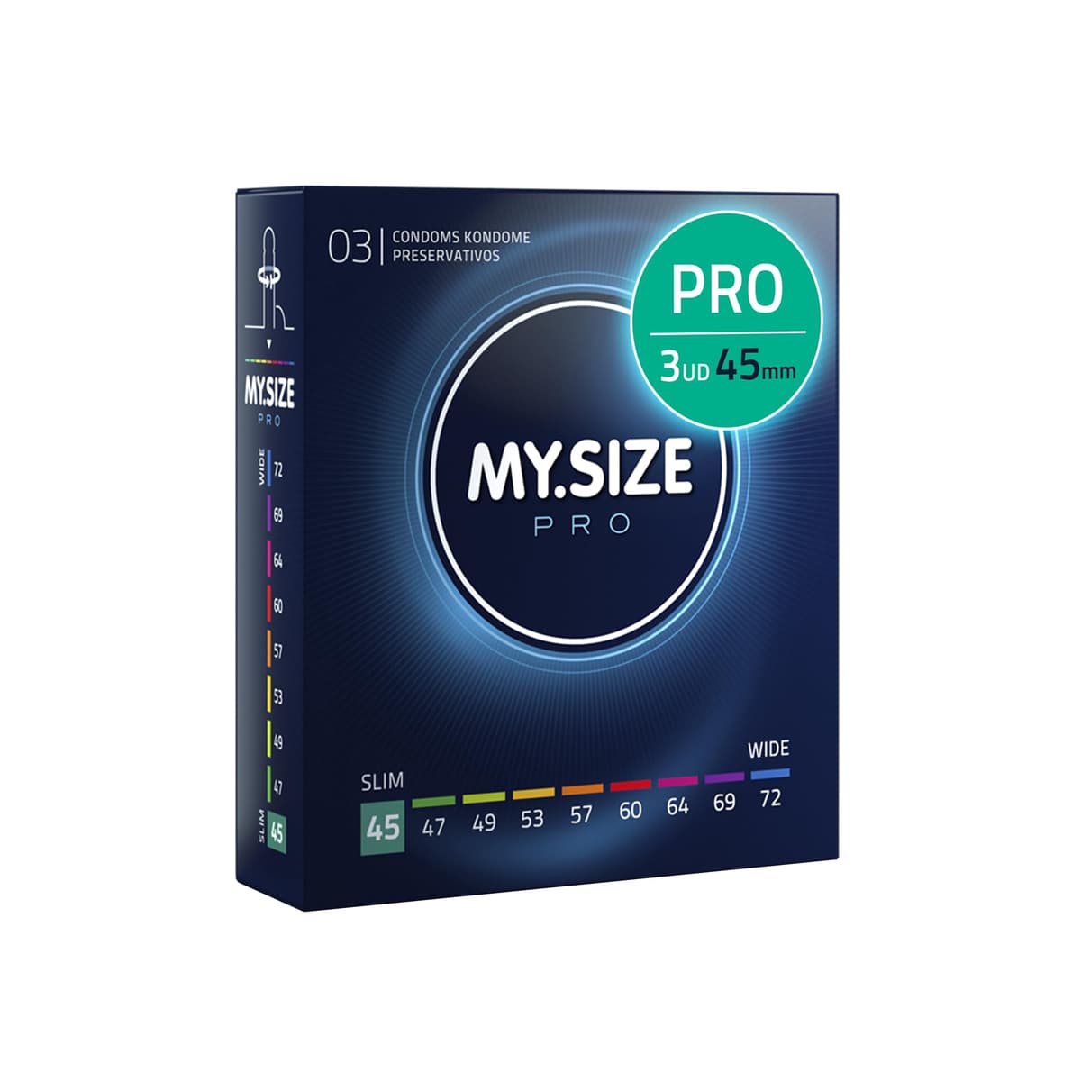 MY.SIZE PRO Condones ÉLITE, talla 5, 60 mm, XL, 10 piezas - Látex Vytex extra puro, fácil de abrir — view 7