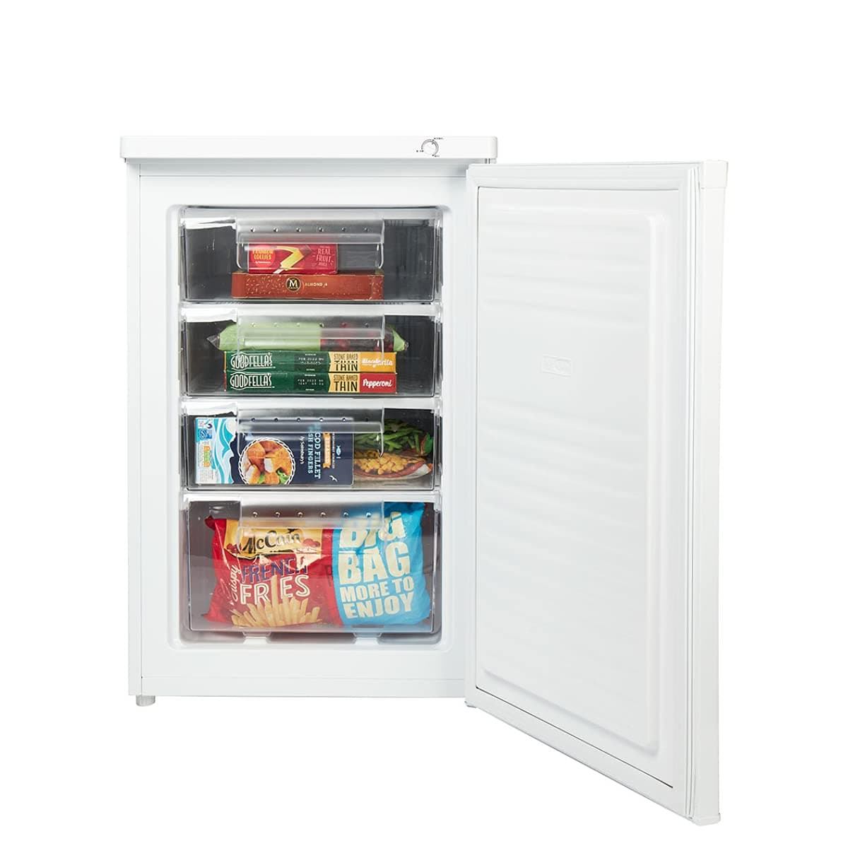 Haden HR111W Under Counter Fridge with Ice Box - Energy-Saving Manual Defrost Fridge, Perfect for Kitchen, Dorm, Office, or Small Space Refrigeration Needs — view 3