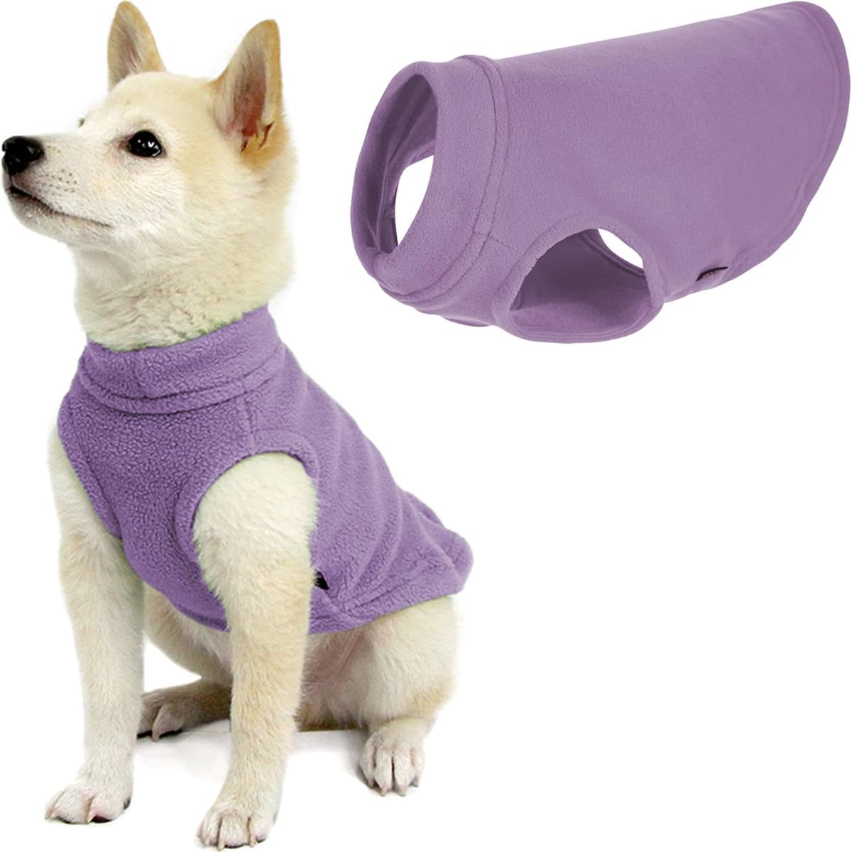 Gooby Stretch Fleece Pull Over Cold Weather Dog Vest, 2X-Large, Black — view 33