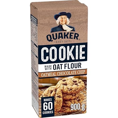 Quaker Cookie Mix with Oat Flour, Chocolate Chip Oatmeal, 900g