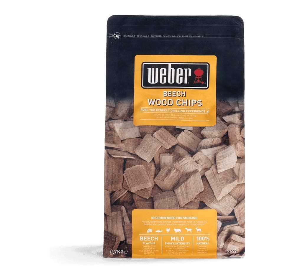 Weber Astillas de Manzano (Paquete de 700g), aroma sutil, dulce y delicado, ideal para pescados, madera 100% natural, producto de la UE, certificada FSC sostenible (17621) — view 2