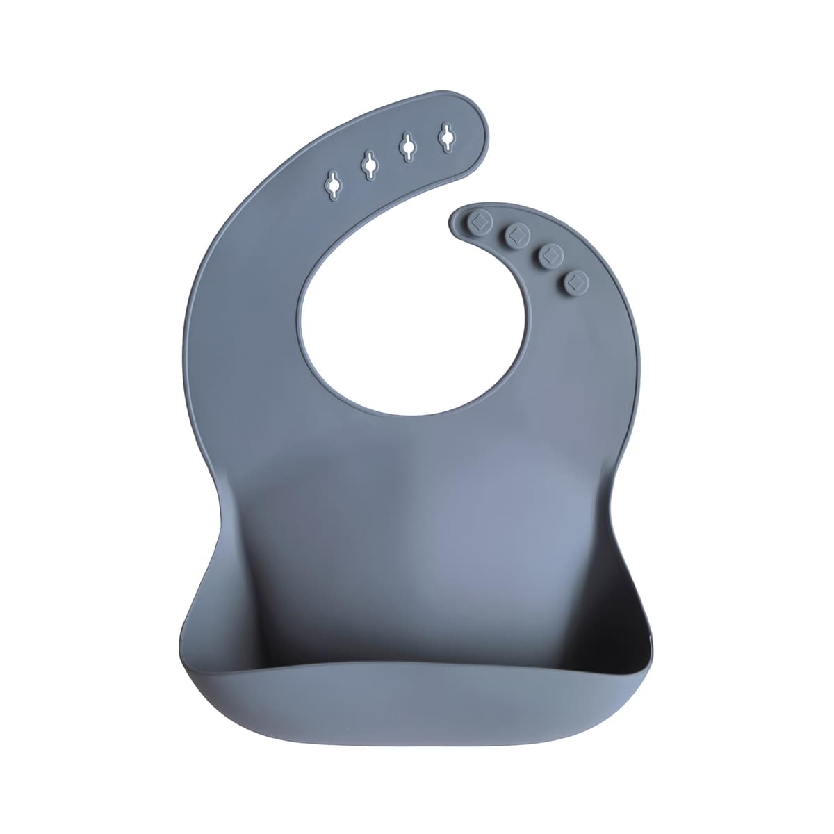 Mushie Baby Silicone Bib | Adjustable Fit Waterproof Bibs | Easy Wipe Baby Feeding Bibs | 4 Adjustable Sizes with Deep Front Pockets | 100% BPA and Phthalate Free — view 14