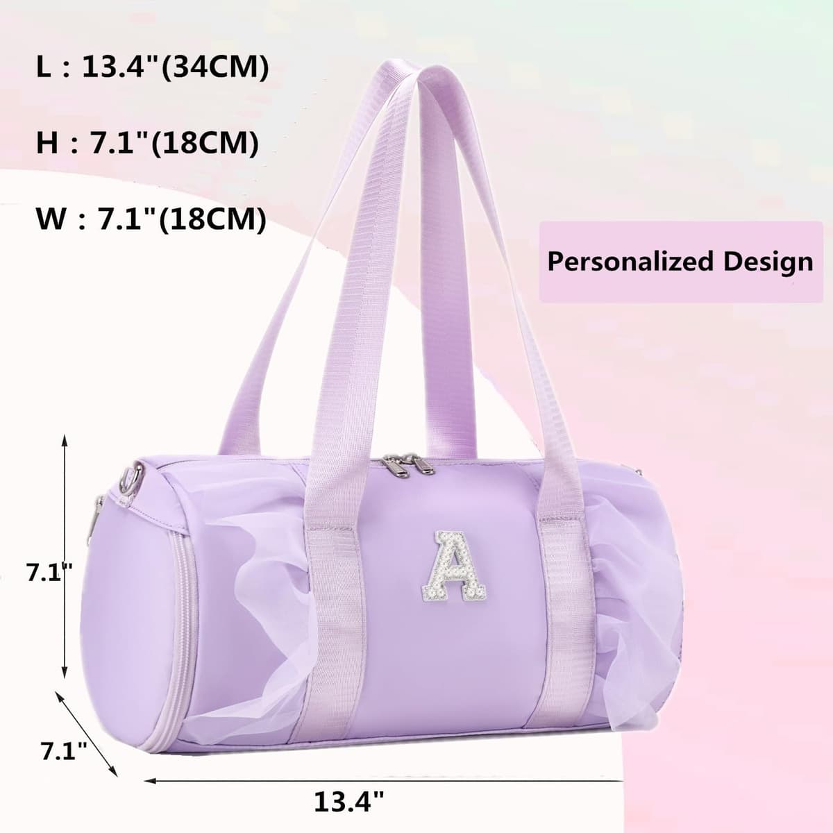 Bolsas Deporte Niña Bolsa Mano Bolso Piscina Gimnasia Natacion con Zapatero Independiente y Bolsillo Impermeable — view 4