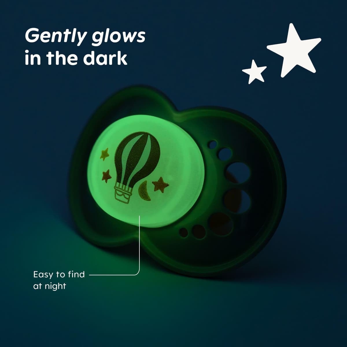 MAM Original Day & Night Soothers | 0-6 Months | 4 Pack | Includes 2x Glow in The Dark Dummies | Orthodontic Design | Baby Accessories | Beige (Various Designs) — view 2