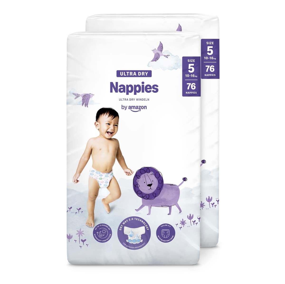 By Amazon - 70 Ultra Dry Nappies - Size 6 (15+ kg) (Previously a Mama Bear Brand, Same Product) — view 10