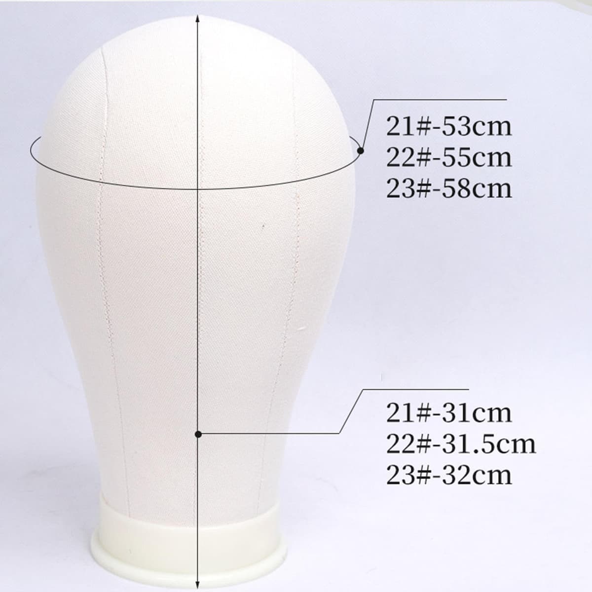 MERIGLARE Cabeza de maniquí Modelo Blanca Resistente con Soporte para Pelucas, para estilizar Gafas, exhibir Sombreros y secarlos, 23 Inch — view 2