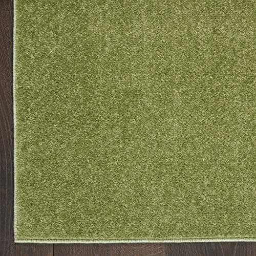 Nourison Essentials Indoor/Outdoor Green 3' x 5' Area Rug, Easy Cleaning, Non Shedding, Bed Room, Living Room, Dining Room, Backyard, Deck, Patio (3x5) — view 4