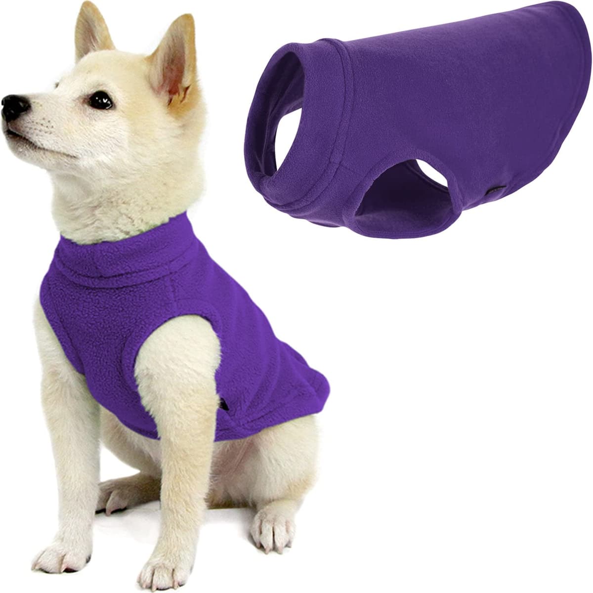 Gooby Stretch Fleece Pull Over Cold Weather Dog Vest, 2X-Large, Black — view 42