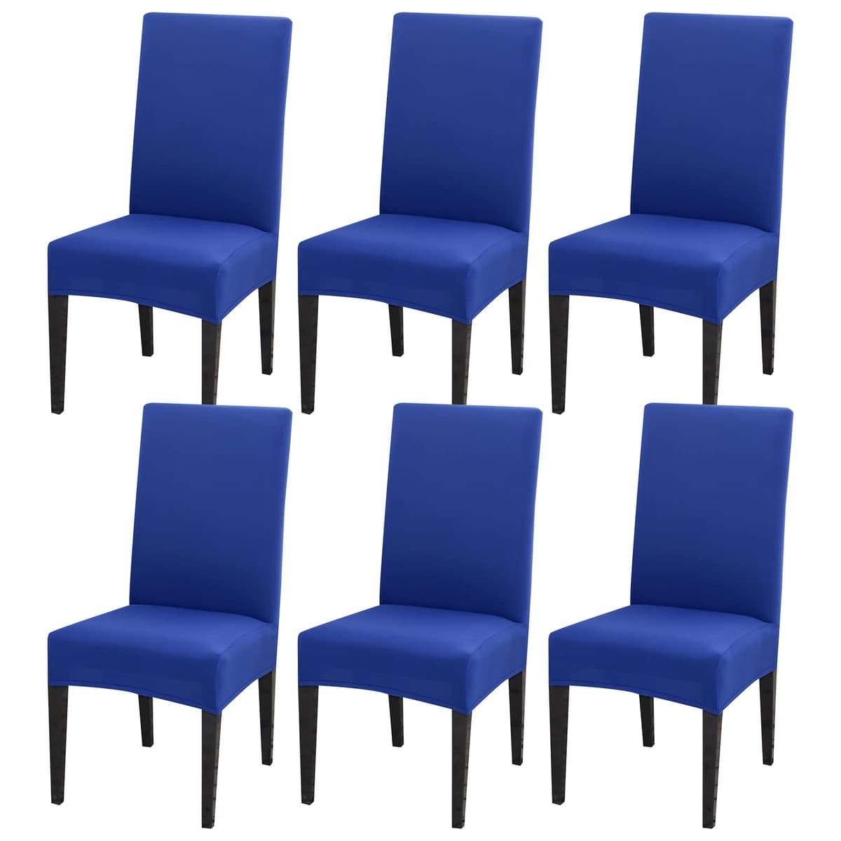 Dining Room Chair Covers Slipcovers Set of 4, Stretch Removable Washable Dining Chair Protector Decoration Cover Seat Slipcover for Hotel, Ceremony, Banquet, Kitchen, Restaurant, Home — view 18