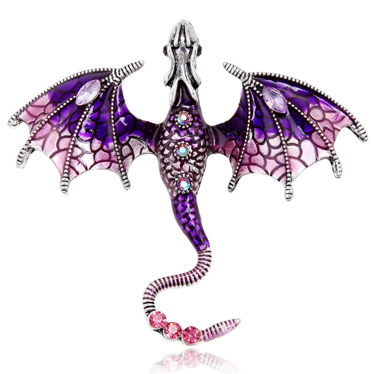 FAIRYGATE Brooches Enamel Brooch for Men Women Retro Rhinestone Lapel Pin Clothing Hat Decoration，B38