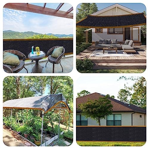 10x20FT Shade Cloth - for Garden Plants Greenhouse,70% Sunblock Shade Neting -for Outdoor Garden Pergola Patio Lawn Kennel Chicken Coop Easier to Hang Plant — view 5