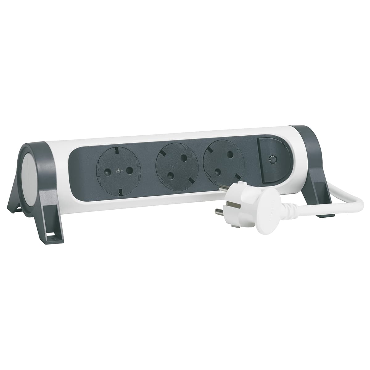 LEGRAND Regleta de enchufes con protección de sobretensiones, con Interruptor, Base múltiple con 6 Tomas de Corriente, Cable de 1,5 m, Color Blanco/Gris Oscuro 694533 — view 5