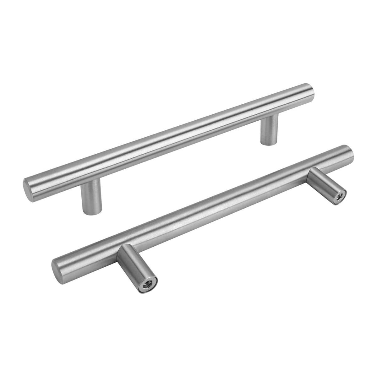 goldenwarm LS201BSS160 15 tiradores de acero inoxidable, distancia entre orificios, 160 mm, tiradores de barra para armario, cajones, puertas y cocina — view 23