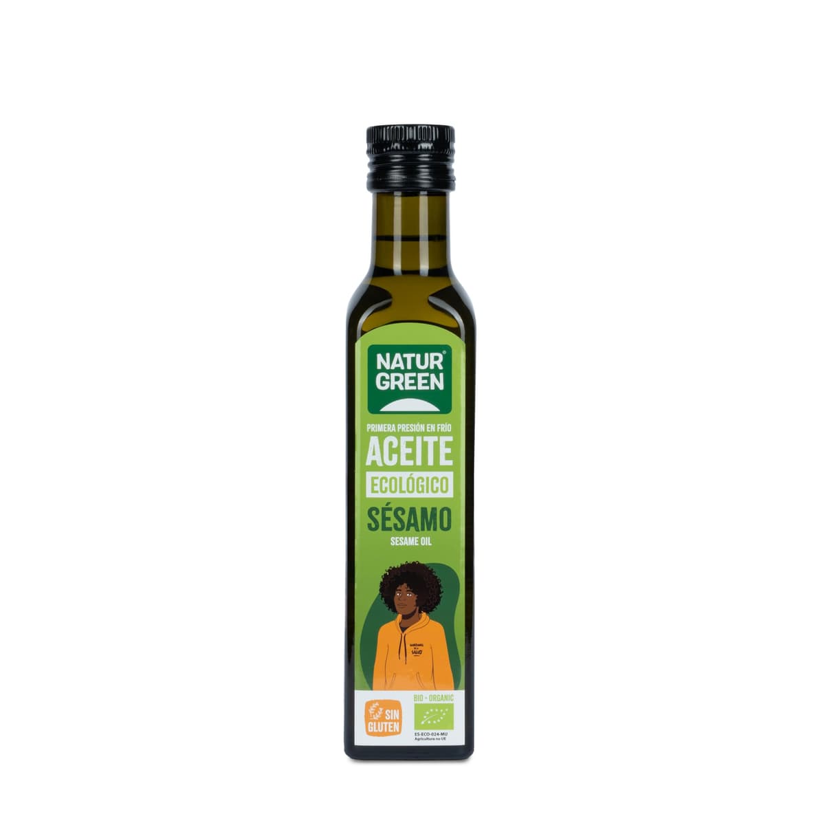 NaturGreen Aceite de Sésamo Bio de Primera Presión (502278), 250 Mililitros