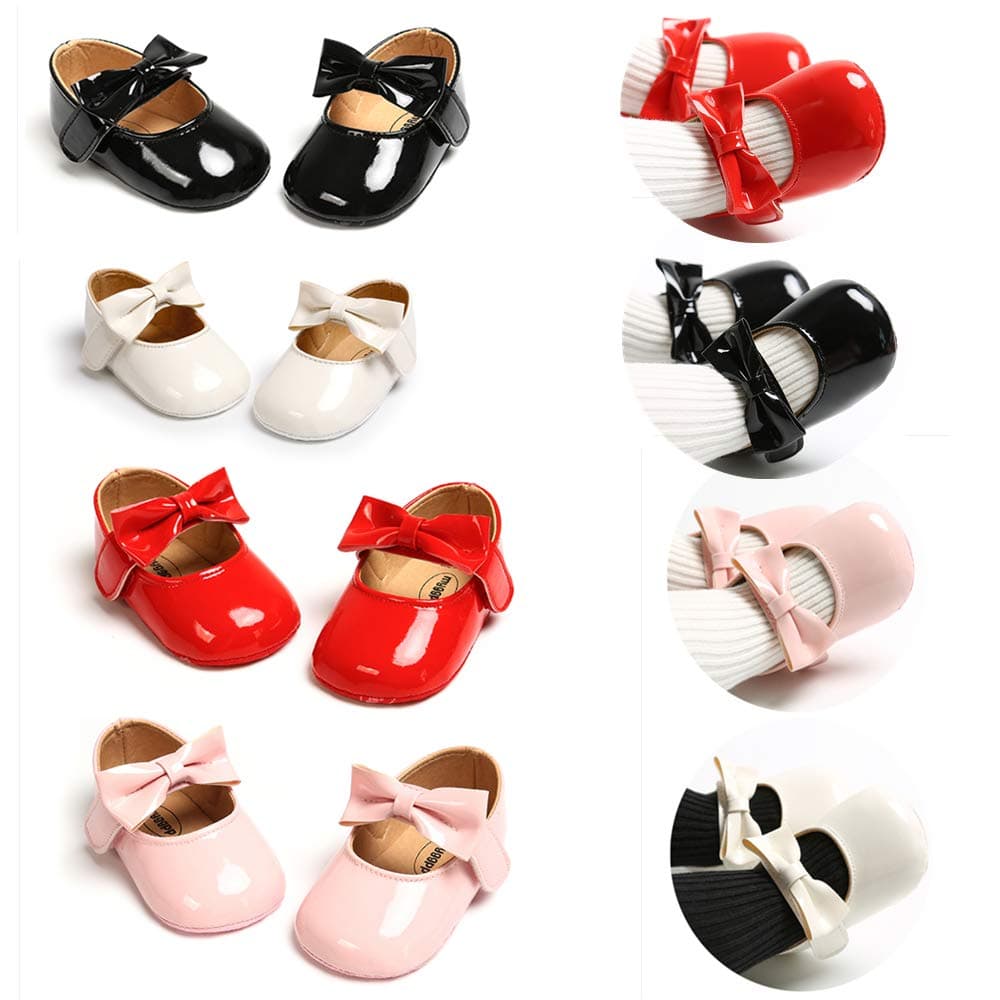 RVROVIC Baby Girl Moccasins Infant Princess Sparkly Premium Lightweight Soft Sole Prewalker Toddler Girls Shoes — view 3