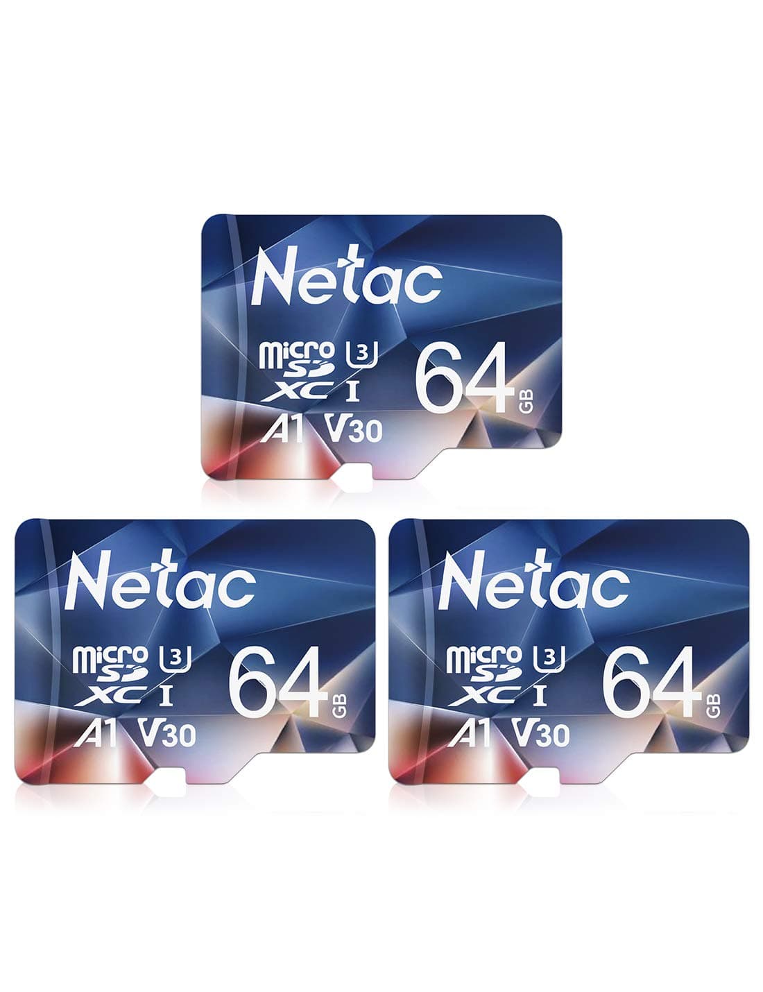Netac 2 Paquetes 64 GB Tarjeta de Memoria Micro SD A1 U3 C10 V30 UHS-I Velocidad hasta 100/30 MB/S para Teléfono, Videocámara, Switch, Tableta — view 8