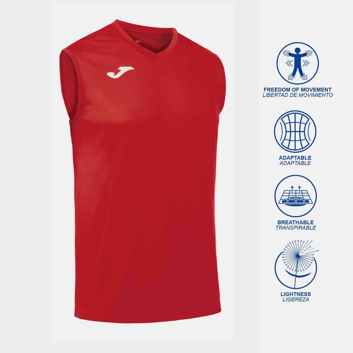 Joma - Camiseta Deportiva Sin Mangas Hombre , 6XS - 3XL - Transpirable y Secado Rápido - Combi — view 2