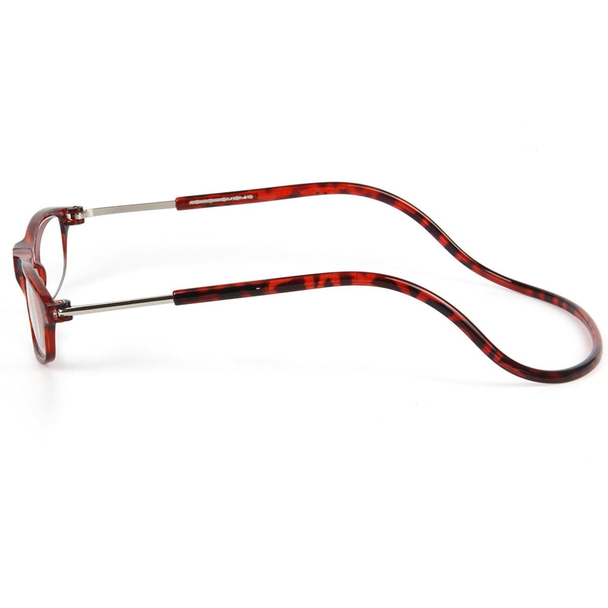 TBOC Pack: Gafas de Lectura Presbicia Vista Cansada – (Dos Unidades) Graduadas +2.00 Dioptrías Montura Marrón Carey Hombre Mujer Imantadas Plegables Lentes Aumento Leer Ver Cerca Cuello Imán — view 2