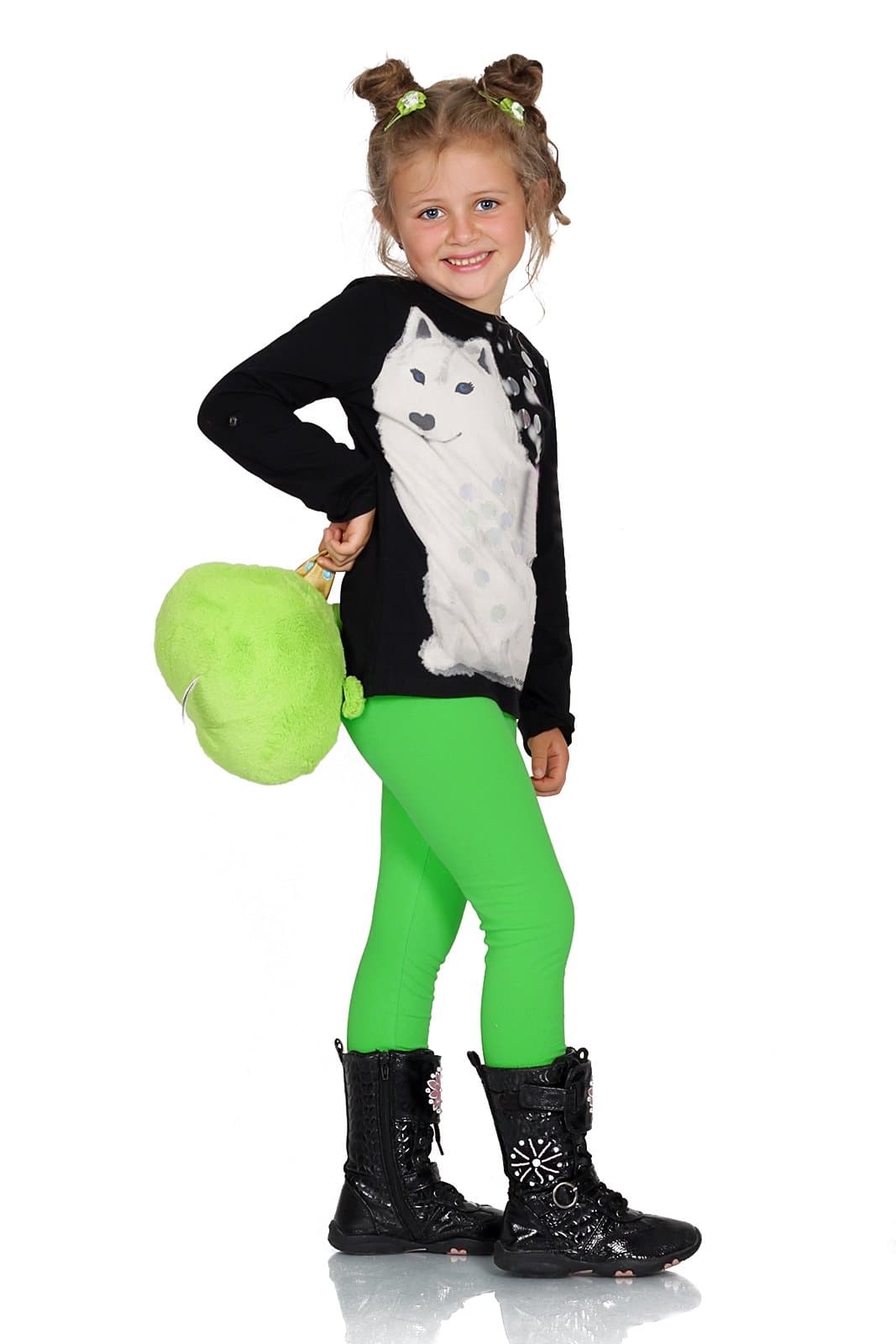 FUTURO FASHION Girls Children Full Length Plain Cotton Leggings Cycling Casual Wear Infant Trousers Leggings Solid Tights Pants for Kids — view 26