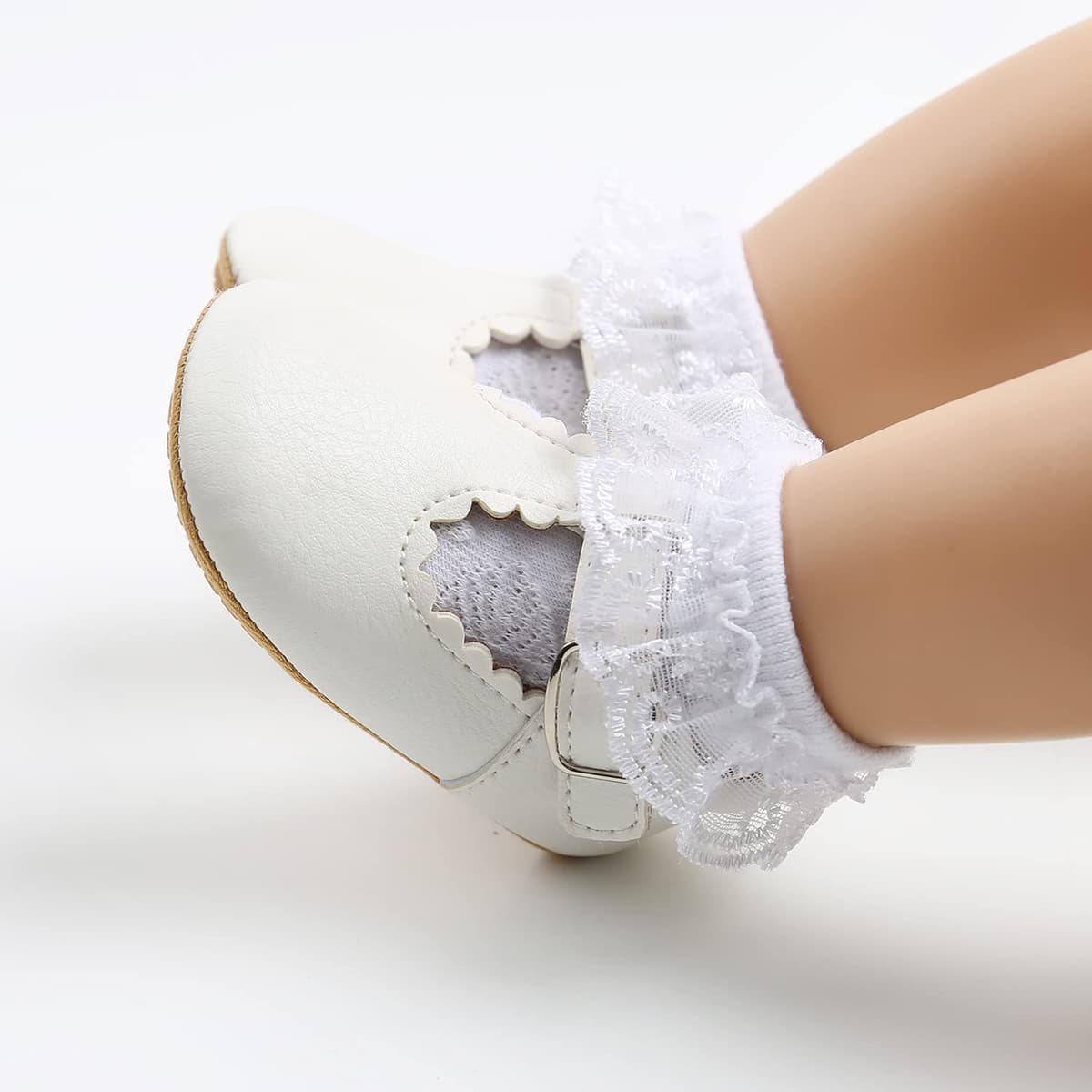 Baby Girls First Walking Shoes Mary Jane PU Leather Anti-Slip Princess Shoes Infant Baby Shoes — view 7