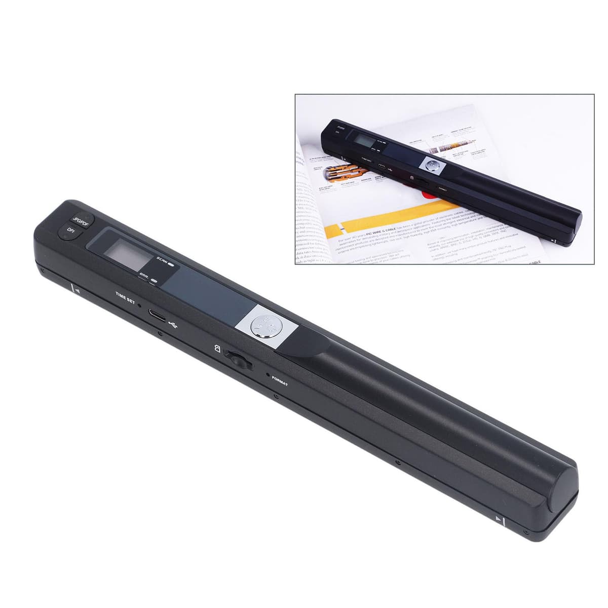 Escáner Portátil, Escáner de Imágenes Portátil de 900 PPP con Bolsa de Almacenamiento, Escáner Fotográfico con Varita de Escaneo para Documentos A4, Imágenes, Páginas y Textos — view 5