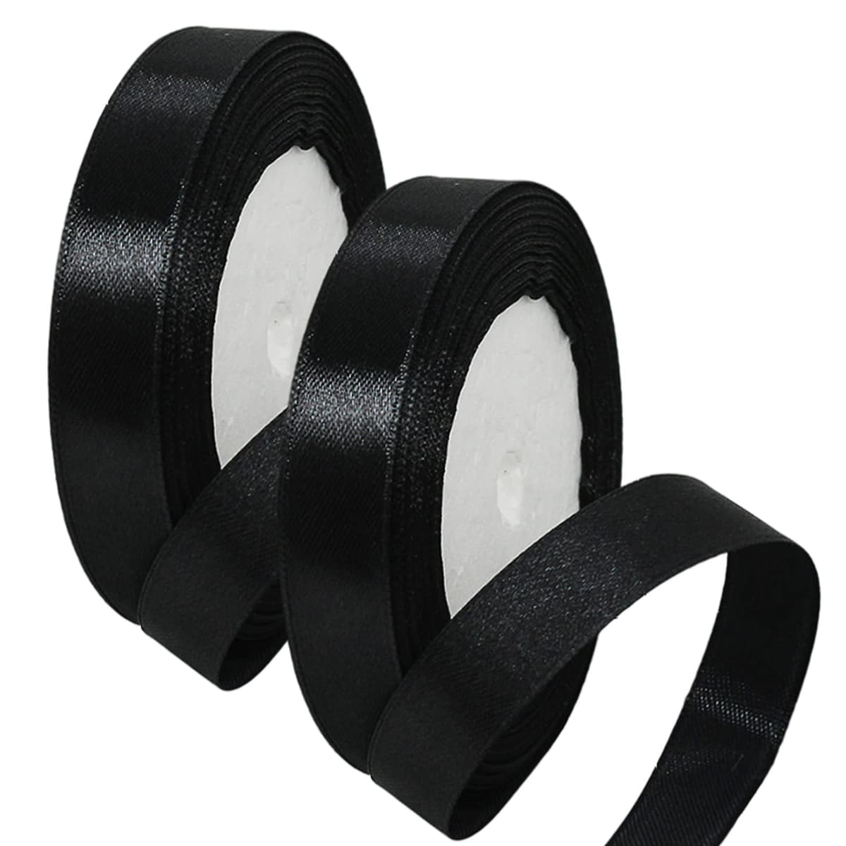 40mm Wide White Ribbon Thick Wedding Car Ribbon 22m, 1.5 inch Thick White Satin Ribbon for Gift Wrapping Wedding Car Christmas Birthday Cake Hair Bow Florist Bouquet Crafts Decorations — view 192