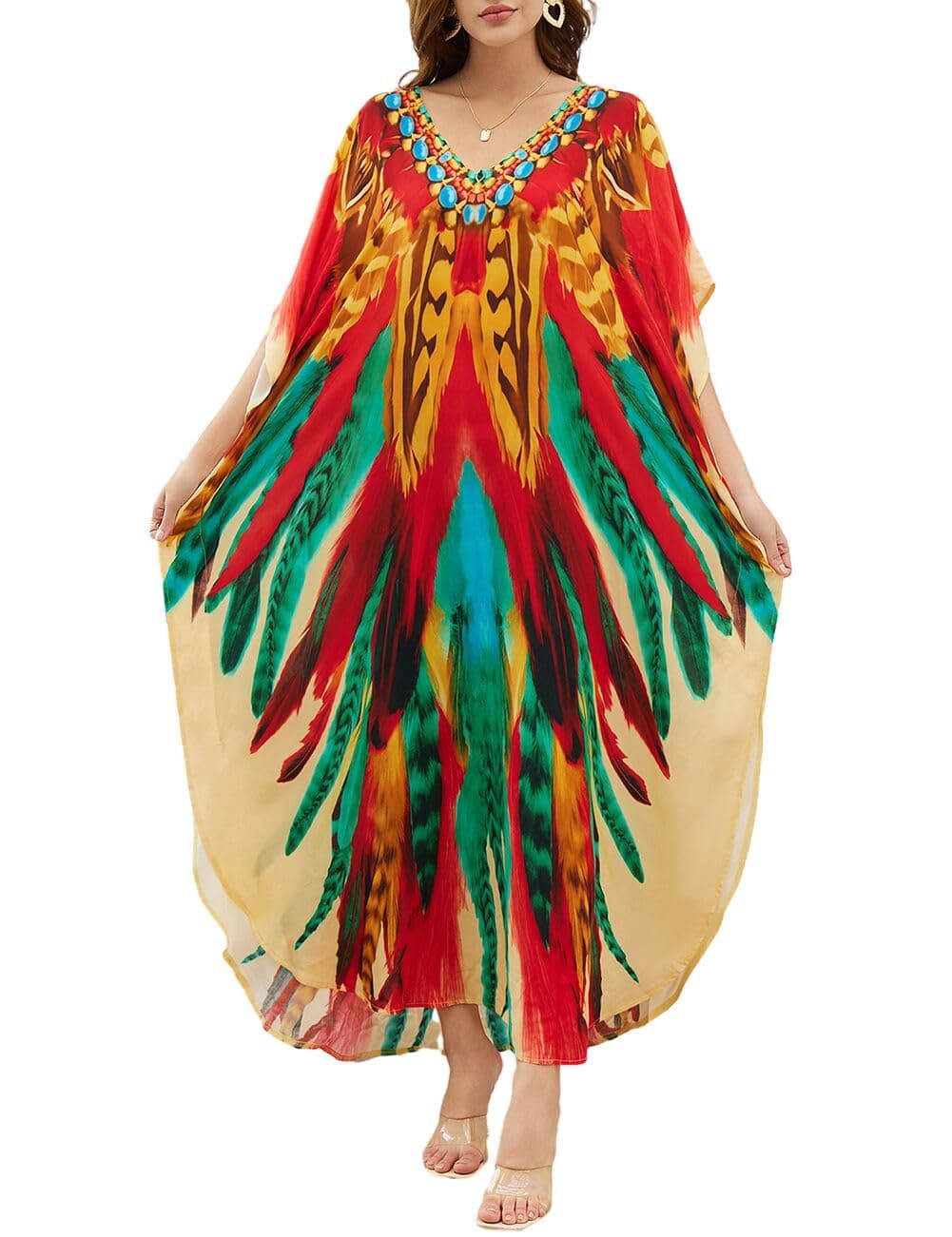 Bsubseach Bikini Bohemio para Mujer para bañador Kimono cárdigan — view 56