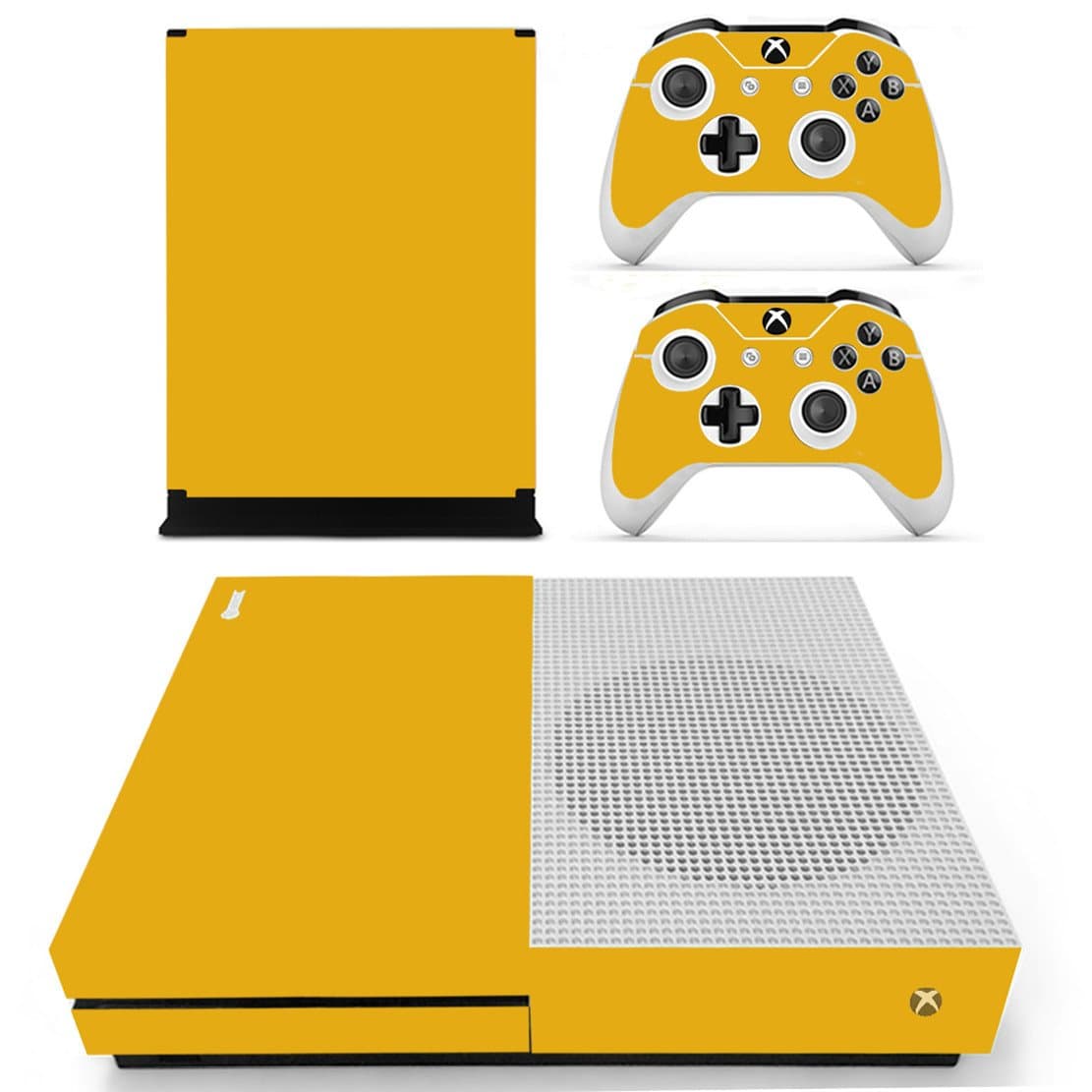 DOTBUY Vinyl Decal Full Body Skin Sticker For Microsoft Xbox One S Console And 2 Controllers And Kinect 2.0 (All White) — view 3