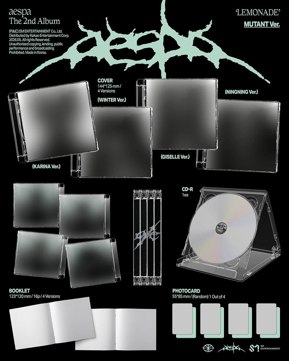aespa LEMONADE [MUTANT Ver.] The 2nd Album (GISELLE Ver.) — view 2