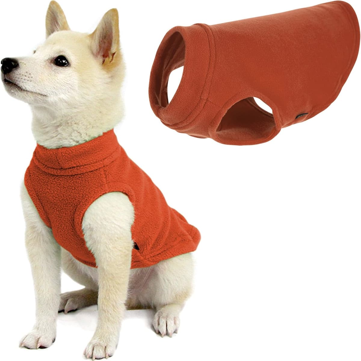 Gooby Stretch Fleece Pull Over Cold Weather Dog Vest, 2X-Large, Black — view 15