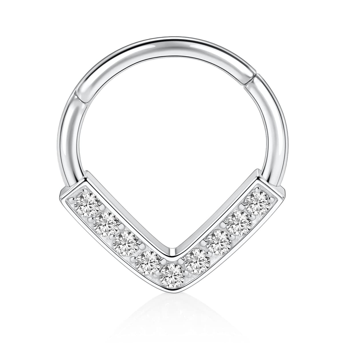 hengkaixuan Teardrop Daith Earrings Septum Jewellery Nose Hoop Ring Surgical Steel Daith Rook Tragus Piercing Jewellery Septum Clicker Ring Small Hoop Earring — view 4