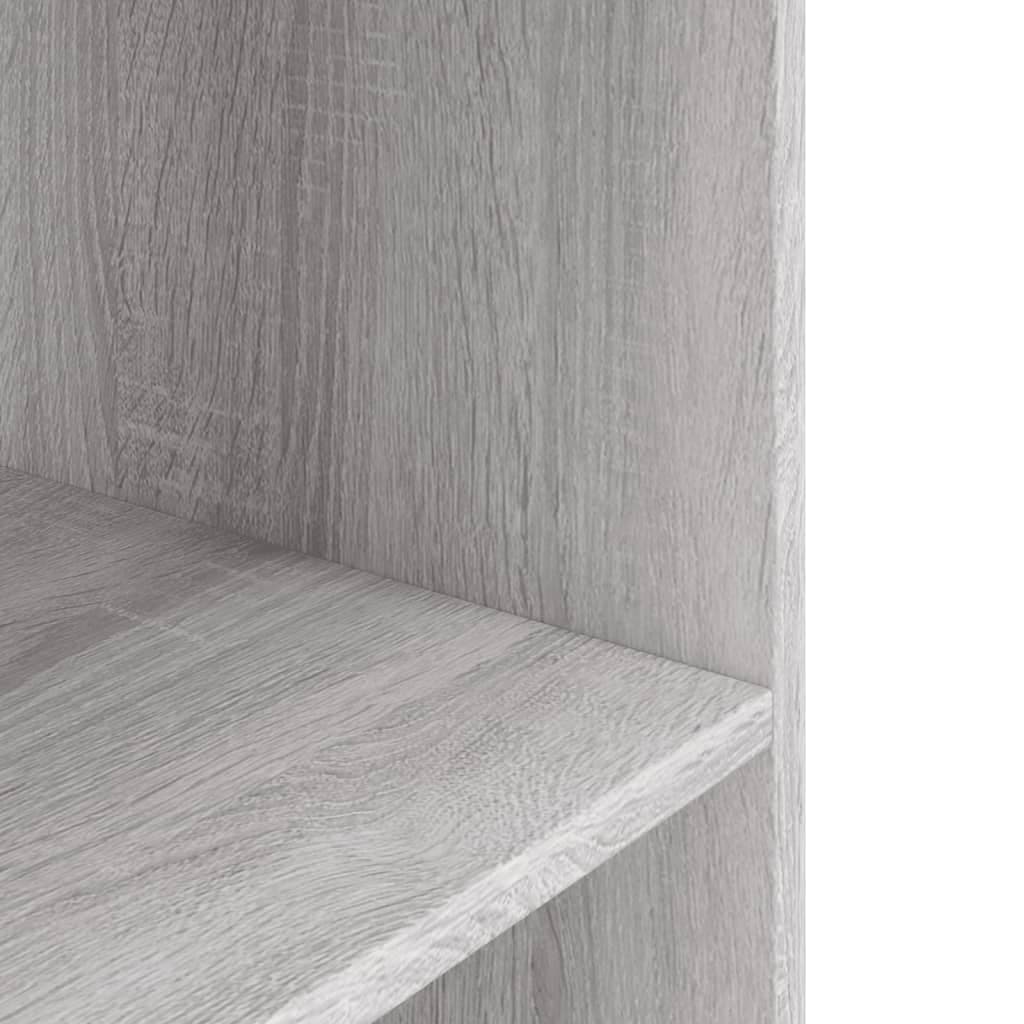 vidaXL Engineered Wood Aquarium Stand in Sonoma Grey - Moisture Fish Tank Stand with Storage Space - Stylish Home Decoration Accent — view 4