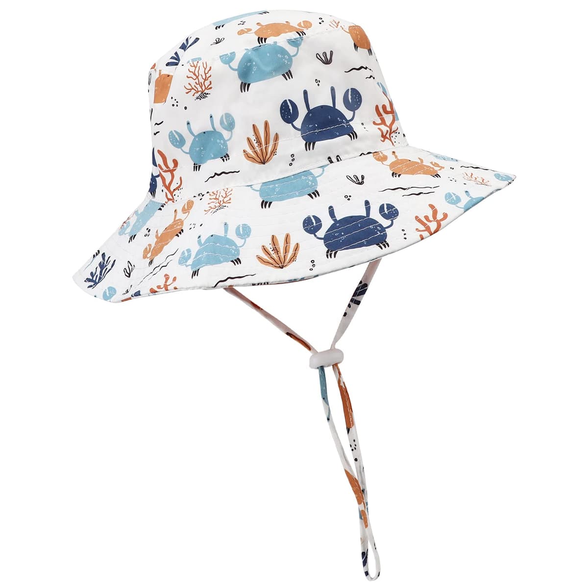 DRESHOW Unisexo Bebé Niña Niño Sombrero de Sol Verano Algodón Ajustable Pescador Gorra Protección de Sol Anti UV Para Exteriores/Natación/Playa/Piscina UPF 50+ — view 23