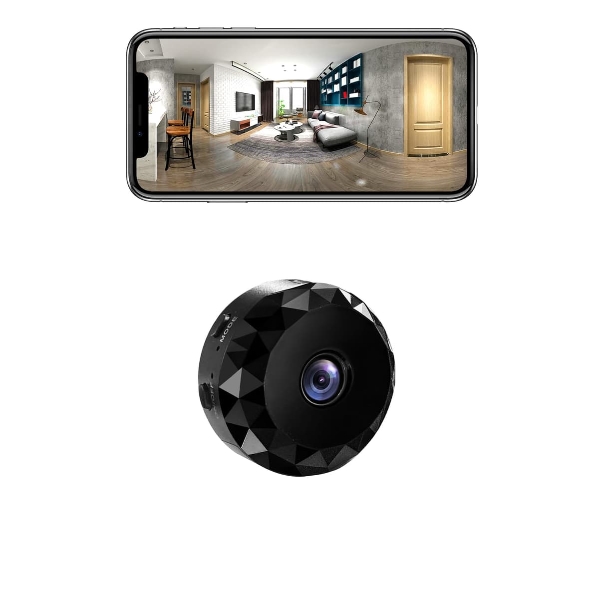 Mini Camara Espia Oculta 1080P HD WiFi Camaras de Vigilancia sin Cables Camara Seguridad Vigilancia Cámara Espía para Ver En El Movil Interior Spy Cam con Detección de Movimiento (Dark Slate Gray)