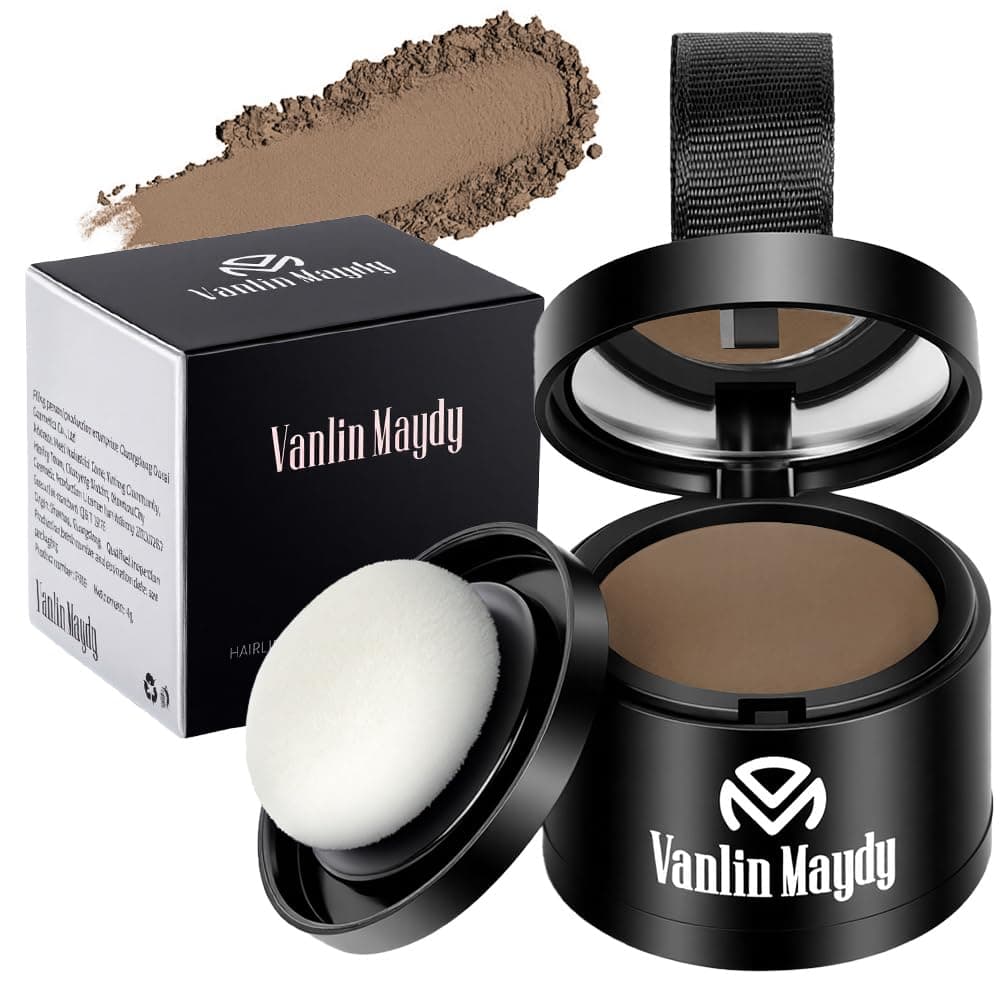 ALIIP Sombra para el Cabello,4g Retocador de Raíces en Polvo Corrector de Raíces,Polvo para la Línea del Cabello Debilitado,Hairline Powder para Cubre Rápidamente Canas Mujer y Hombre (Negro Natural) — view 12