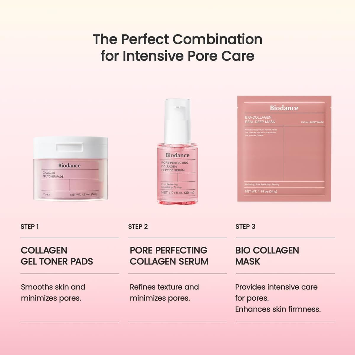 BIODANCE Sérum de Colágeno y Péptidos (30ml) - Efecto Firmeza y Reductor de Poros - Prebase de Maquillaje Hidratante y Iluminadora - K-Beauty Serum Facial Coreano | 1.01 fl.oz x 1 ea — view 8