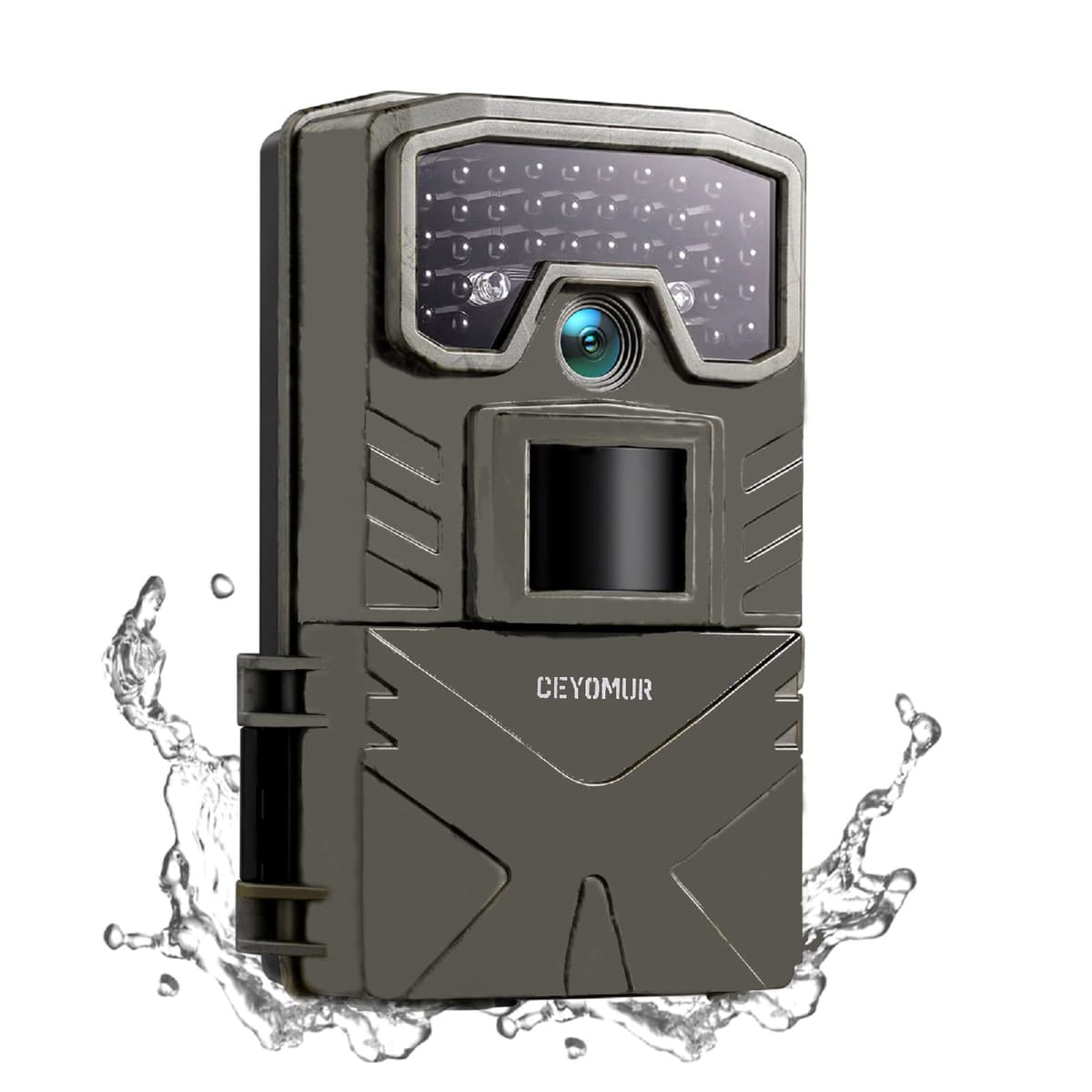 CEYOMUR Cámara de Caza 4K 30fps, 48MP Camara Fototrampeo con Visión Nocturna, Diseño de Temporizadorn, IP66 Prueba de Agua para Monitoreo de Vida Silvestre y Vigilancia del Hogar — view 8