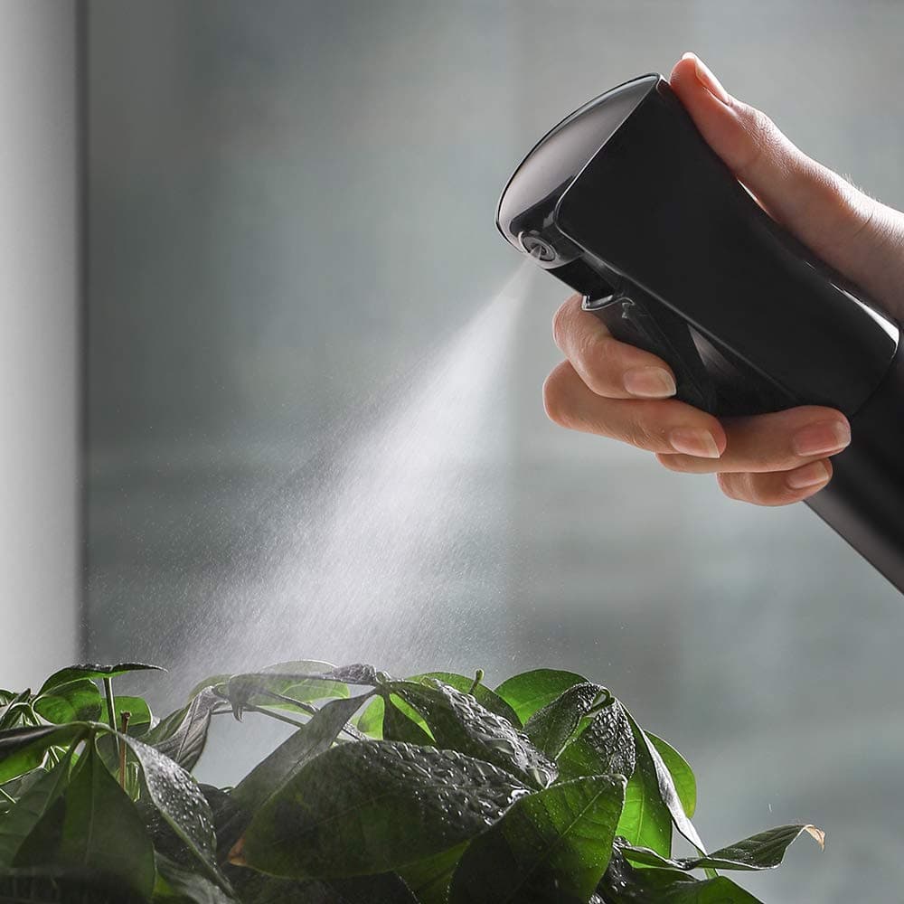 Uervoton Hair Spray Bottle, Continuous Ultra Fine Mist Water Sprayer, Empty Refillable Bottle for Hairstyling, Salon, Skincare, Plants, Pets & Cleaning, 210ml, Black — view 5
