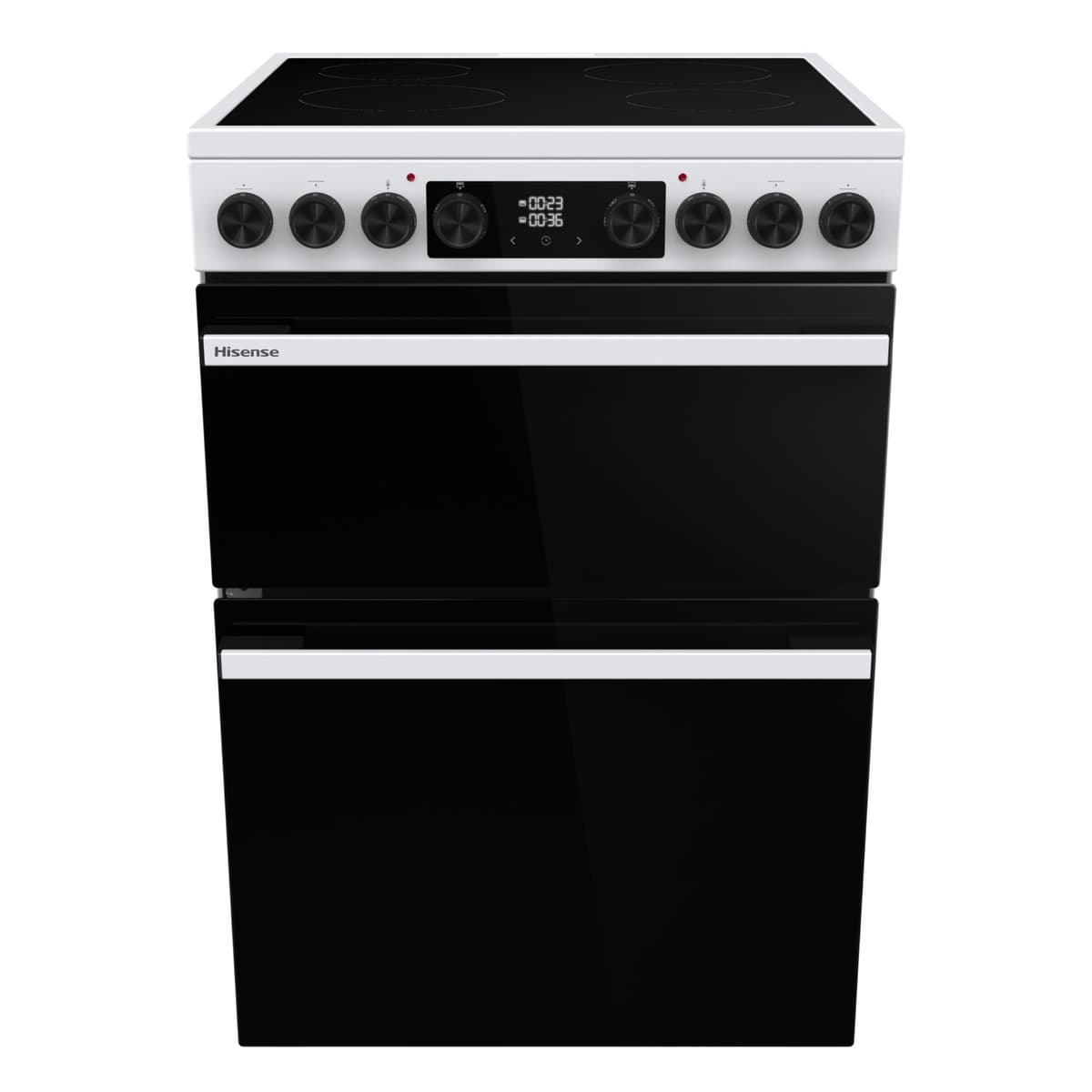 Hisense Hi6 Max 60cm Electric Cooker with Ceramic Hob HDCEC6C20W - White - A Rated